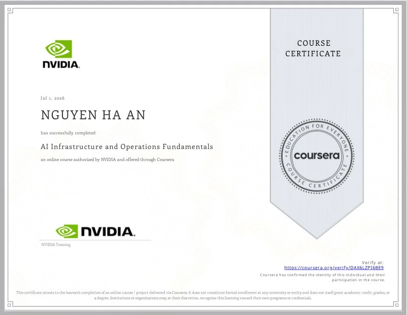 AI Infrastructure and Operations Fundamentals — NVIDIA
